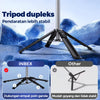 Black tripod dupleks with four legs shown against a blue icy background