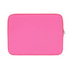 Funda delgada de algodón rosa brillante para portátiles y tabletas.