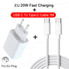 EU-Stecker Schnellladerset mit USB-C-zu-Type-C-Kabel für schnelles Laden von Geräten