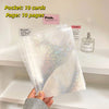 A clear plastic sleeve containing ten cards and ten pages for photo or paper collection