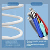 A set of white wire core reinforcement and rubber thread components for a memory card reader adapter.