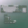 A set of translucent moon mist keycaps for a mechanical keyboard, featuring various symbols and characters.