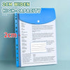 A blue A4 expanding file with pockets and sections for personal information and skills