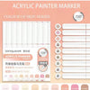 Acrylic paint marker set with nine colors for skin series drawing and art
