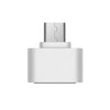 A white high-speed metal USB 3.2 flash drive with a silver connector.