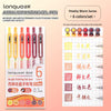 A set of six Languo Acrylic Painting Gel-pen pens in various colors, including yellow, orange, red, and pink.