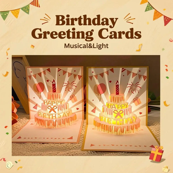 Musical LED Birthday Greeting Card