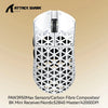 White Attack Shark PAW3950Max sensor carbon fibre wireless gaming mouse with Nordic receiver