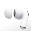 A white replacement eartip for AirPods Pro silicone case shown in a close-up view.