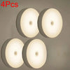 A set of four motion sensor LED night lights designed for cabinets and wardrobes.
