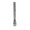 A silver magnetic LED flashlight with a telescoping grip.