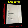 A white A5 refillable photo sleeve shown with dimensions 182mm by 230mm.