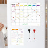 A monthly planner board for July with daily grids and activities like shopping cooking and motion