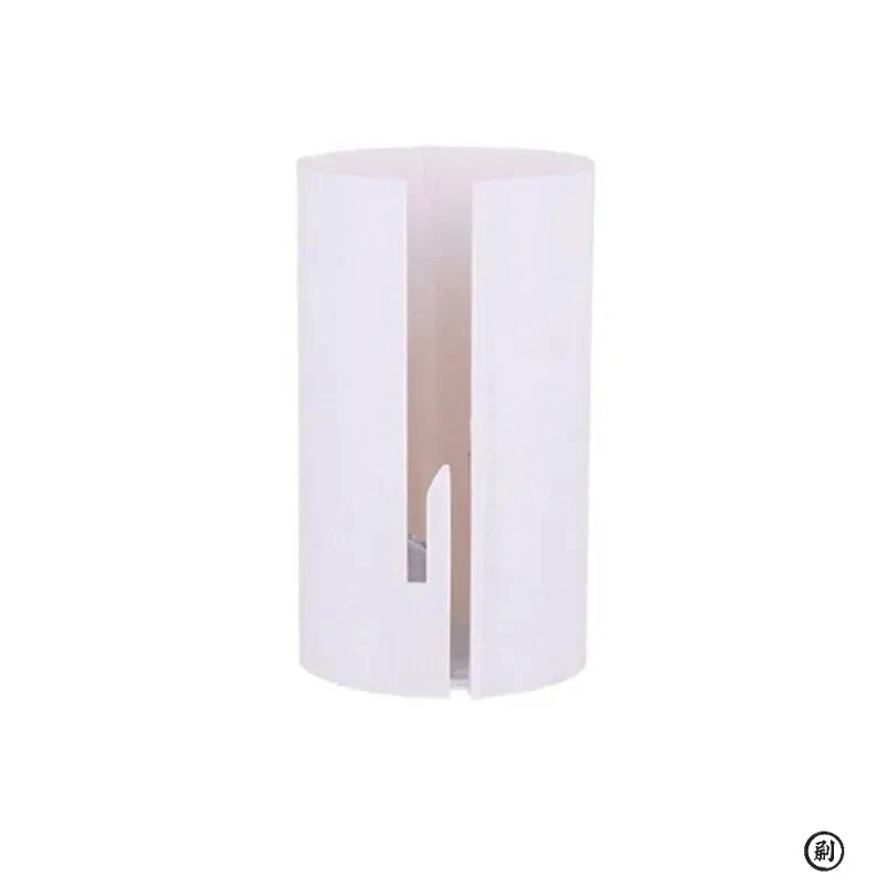 A white portable mini paper cutting machine with a vertical slot design.
