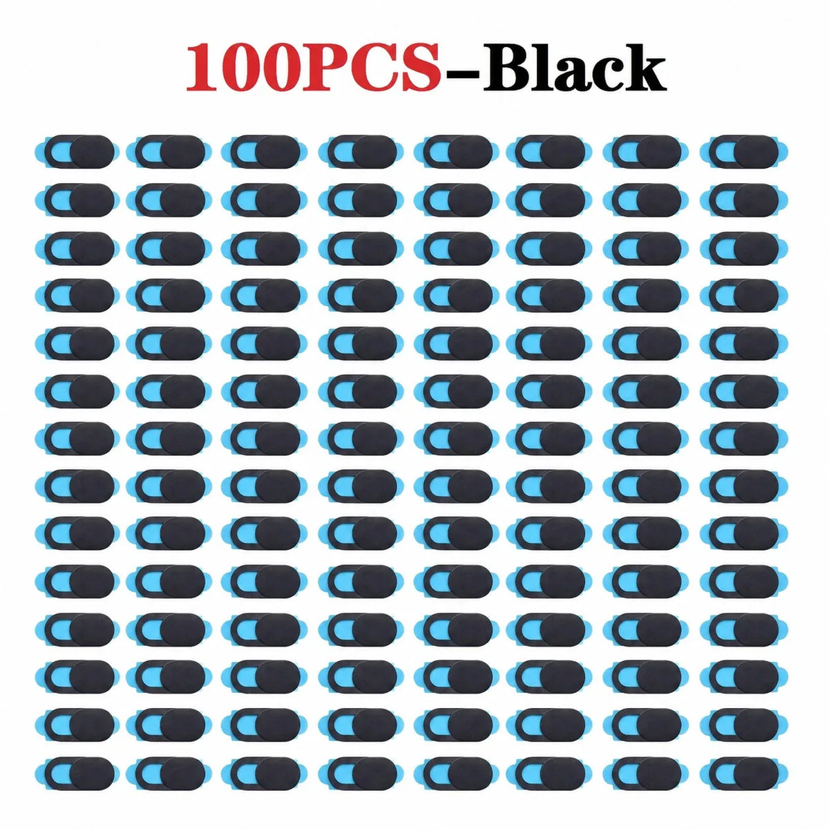 100 pieces of black privacy sliding camera covers for laptops and devices