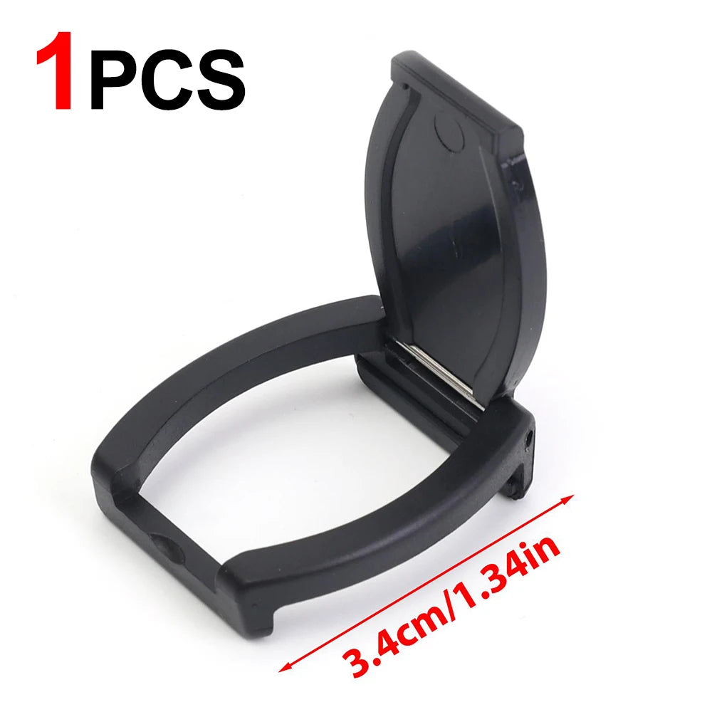 A single black privacy lens cover for a webcam, shown with a dimension of 3.4cm or 1.34 inches.
