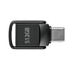 A black 512GB USB 3.2 Type-C flash drive with a metal connector.
