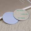 Two round magnetic mount plates labeled 300LSE are shown on a beige surface.