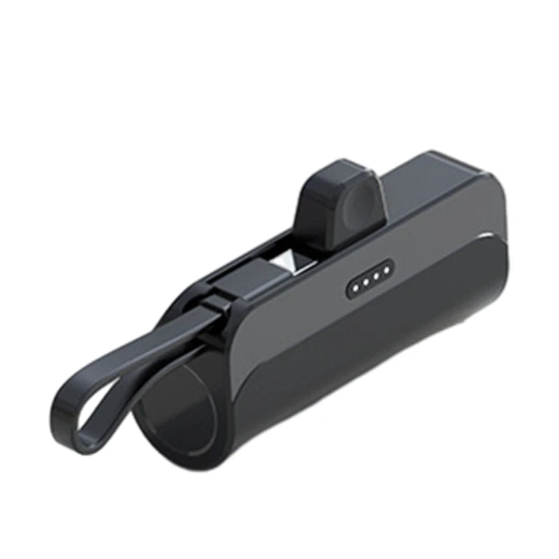 A black portable DIY power bank shell with a sliding mechanism.