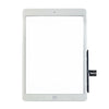 Panel de reemplazo de pantalla táctil blanco para iPad con cable conector negro.