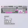 A full set of colorful comic style mechanical keycaps for a keyboard, including alphanumeric keys and modifiers.
