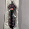 A black cat paw-shaped box cutter with a titanium steel blade is shown inside clear plastic packaging.