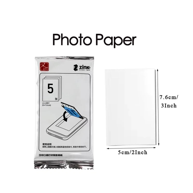 A package of photo paper for sublimation printing, showing the product and dimensions.