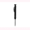 Black precision mechanical pencil with a built-in sharpener for deep hole marking