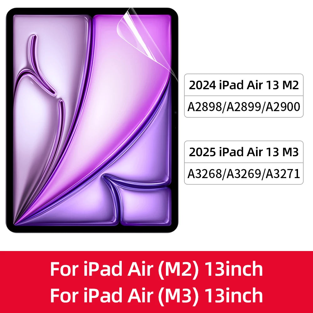Paper-feel matte screen protector for iPad Air M2 and M3 13 inch models
