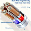 Close-up view of a 30-AWG wiring product with aluminum shielding and TPE insulation.