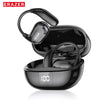 Black ERAZER AI Translation Bluetooth earphones with noise cancellation in a charging case.