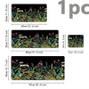 A set of three floral design mouse pads with non-slip rubber bases in various sizes and colors.