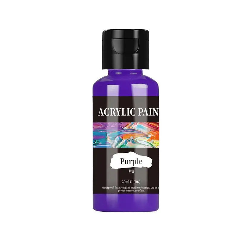 Dunklviolette Flasche Acrylfarbpigmente für Stoff- und Leder-DIY