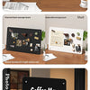 A large magnetic planning board with a reusable writing surface showing various organized notes and items.