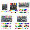 A collection of 36 gel outline markers in various colors and shades displayed in a box.