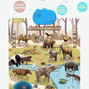 An interactive alphabet wall chart designed for preschool learning and development.