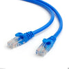 Blue high-speed Cat 6 Ethernet patch cable with connectors