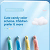 Un set de lápices mecánicos en forma de delfín en varios colores pastel, incluyendo verde menta, azul, amarillo y rosa.