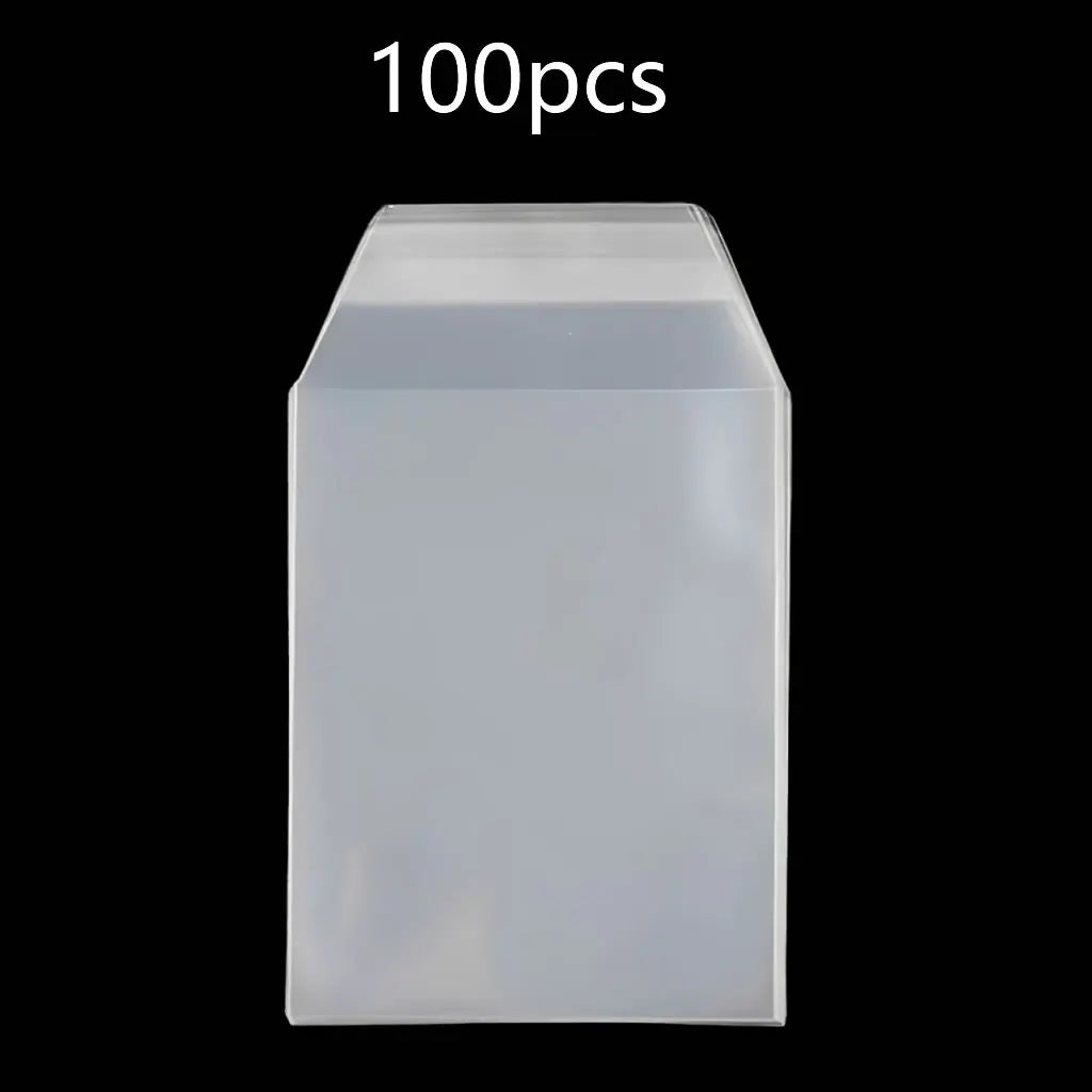 Una funda magnética transparente para proteger fotos, en forma rectangular.