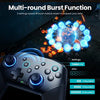 A close-up of a controller demonstrating multi-round burst function settings for enhanced gameplay.