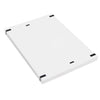 A sheet of white A4 thermal paper for portable printers with grid lines.