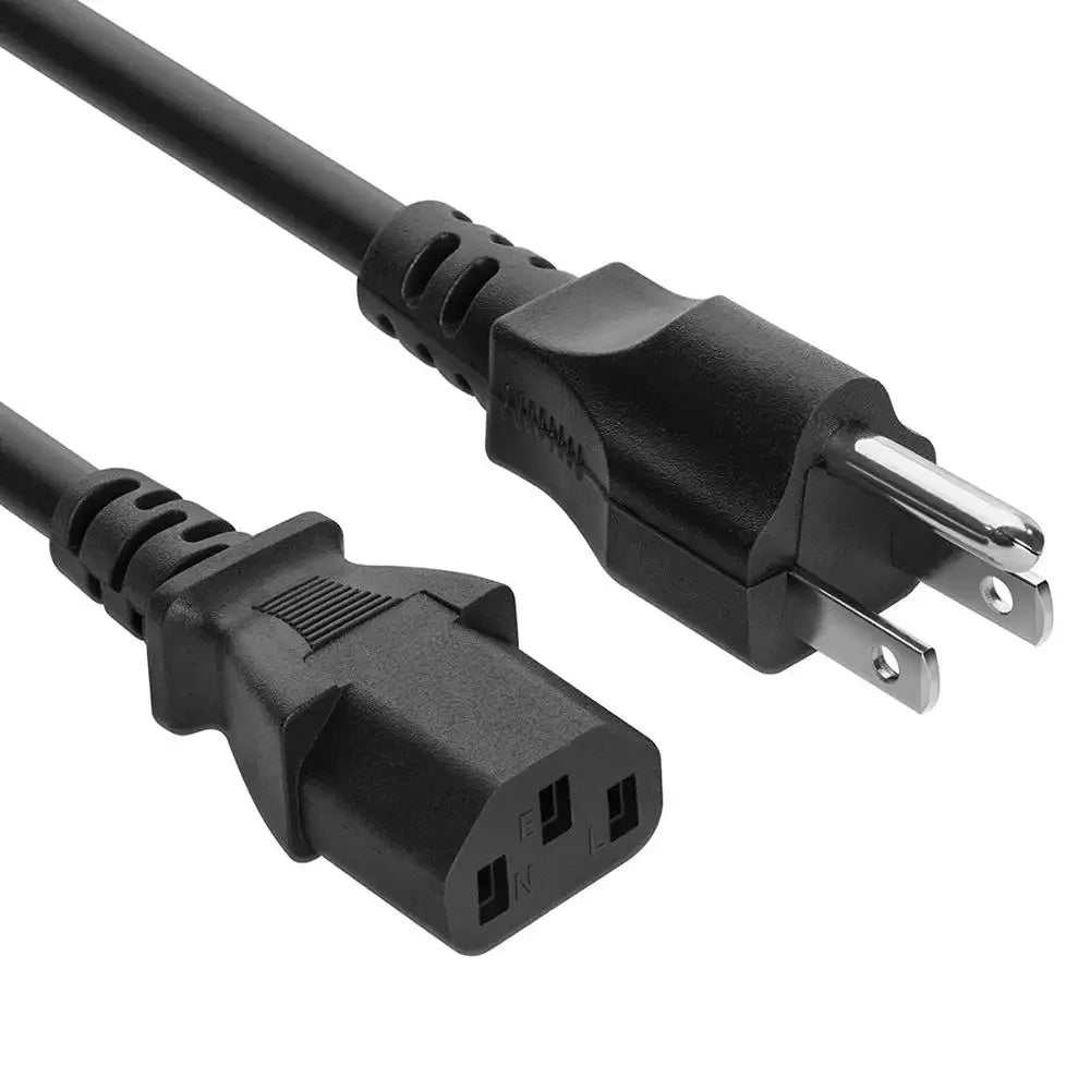 Black universal power cord adapter with a flexible cable and a rectangular connector.
