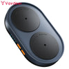 A dark gray ultra-slim mouse mover device with two circular sections labeled Twins mover and a timer display.