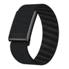 Black soft nylon braided strap for a fitness watch or wearable device.