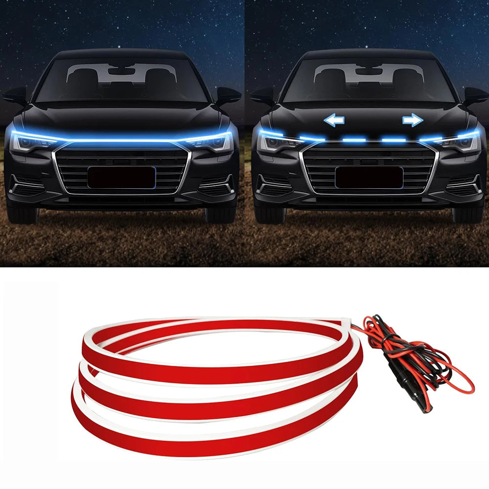 Rot-weißes LED-Lichtband für Fahrzeugmotorhauben-Scanner