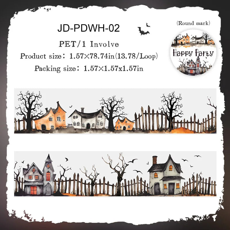 Packaging and usage instructions for JD-PDWH-02 PET/1 involve tape size and product dimensions.