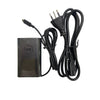 Adaptador de corriente USB Tipo-C negro de 65W para laptop con cable enrollado negro.