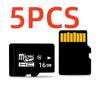 Five high-speed microSD memory cards shown next to a single card.