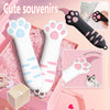 Pink box containing silicone cat paw curl tools for grooming and pet care