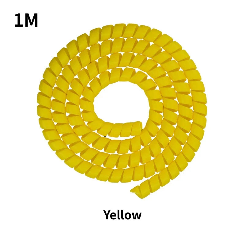 Protector for yellow cable winder, 1m length coiled into a circular shape